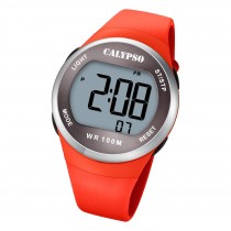 Calypso Damen Jugend Armbanduhr K5786/2 Digital Kunststoff orange UK5786/2