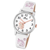 Lotus Kinderuhr Leder weiß Lotus Classic Armbanduhr UL18865/1