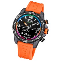 Lotus Herrenuhr Kunststoff orange Lotus Multifunktion Armbanduhr UL20000/7