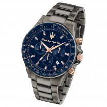 Maserati Herren Armbanduhr SFIDA Chrono Edelstahl grau UMAR8873640001