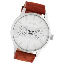 Oozoo Unisex Armbanduhr Timepieces Analog Leder braun UOC10535