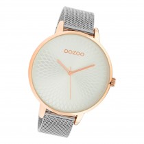 Oozoo Damen Armbanduhr Timepieces C10551 Analog Edelstahl silber UOC10551