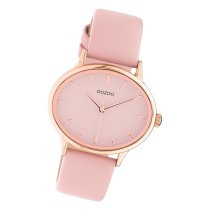 Oozoo Damen Armbanduhr Timepieces C10941 Analog Leder rosa UOC10941