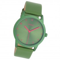Oozoo Damen Armbanduhr Timepieces Analog Leder grün UOC11056