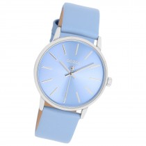 Oozoo Damen Armbanduhr Timepieces Analog Leder hellblau UOC11063