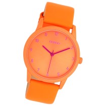 Oozoo Damen Armbanduhr Timepieces Analog Leder orange UOC11171