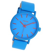 Oozoo Damen Armbanduhr Timepieces Analog Leder blau UOC11175