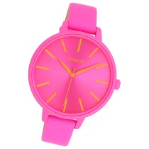 Oozoo Damen Armbanduhr Timepieces Analog Leder pink UOC11186