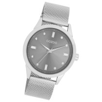 Oozoo Damen Armbanduhr Timepieces Analog Metall silber UOC11281