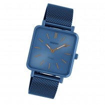 Oozoo Damen Armbanduhr Ultra Slim C20012 Quarzwerk Edelstahl blau UOC20012