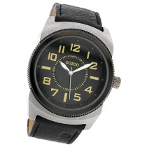 Oozoo Unisex Armbanduhr Vintage Series Analog Metall schwarz UOC3734A