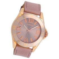 Oozoo Unisex Armbanduhr Vintage Series Analog Leder rose UOC5738A