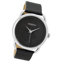 Oozoo Damen Armbanduhr Timepieces Analog Leder grau UOC9163A