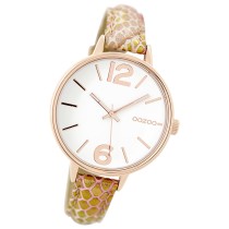 Oozoo Damen Armbanduhr Timepieces C9481 38mm Quarz Leder pink gold UOC9481