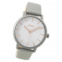 Oozoo Damen Armbanduhr grau Timepieces Quarz C9506 Lederarmband grau UOC9506
