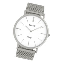 Oozoo Herren Armbanduhr Vintage Series C9900A Analog Edelstahl silber UOC9900A