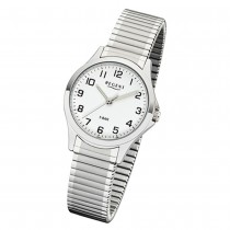 Regent Damen Armbanduhr Analog 2242424 Quarz-Uhr Metall silber UR2242424