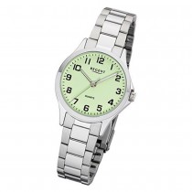 Regent Damen Armbanduhr Analog 2252408 Quarz-Uhr Metall silber UR2252408