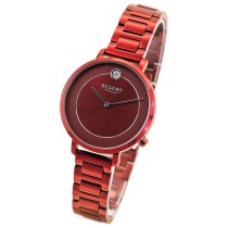 Regent Damen Armbanduhr Analog Metallarmband rot UR2252547