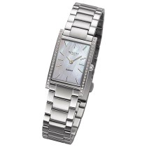 Regent Damenuhr Edelstahl-Armbanduhr Analog Metallarmband silber URBA865