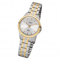 Regent Damen-Armbanduhr 32-F-1005 Edelstahl-Armband silber gold URF1005