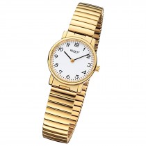 Regent Damen Armbanduhr Analog Edelstahlarmband gold URF1243
