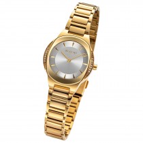 Regent Damen Armbanduhr Analog Metallarmband gold URF1490