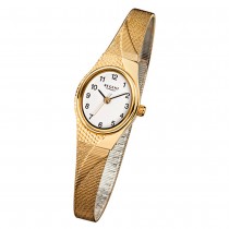 Regent Damen-Armbanduhr F-622 Quarz-Uhr Stahl-Armband gold URF622