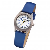 Regent Kinder-Armbanduhr - Kinderuhren - Quarz Leder blau URF947