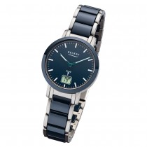 Regent Armbanduhr Analog Digital FR-265 Funk-Uhr Metall blau silber URFR265