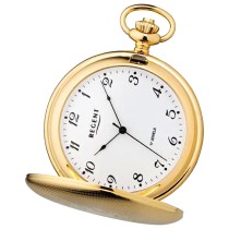 Regent Herren Taschenuhr Analog Gehäuse gold URP714