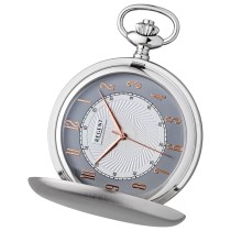 Regent Herren Taschenuhr Analog Gehäuse silber URP728