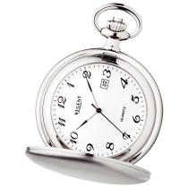 Regent Herren Taschenuhr Analog Gehäuse silber URP734