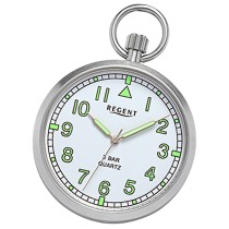 Regent Herren Taschenuhr Analog Gehäuse silber URP770