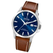 Festina Herrenuhr Leder braun Festina Swiss Made Armbanduhr UF20025/3