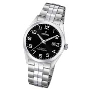 Festina Herren Armbanduhr Klassik F20437/4 Quarz Edelstahl silber UF20437/4