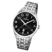 Festina Herren Armbanduhr Klassik F20466/3 Quarz Titan silber UF20466/3