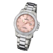 Festina Damen Armbanduhr Boyfriend F20503/2 Analog Edelstahl silber UF20503/2