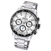 Festina Herrenuhr Timeless Chronograph Armbanduhr Edelstahl silber UF20560/1