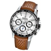 Festina Herrenuhr Timeless Chronograph F20561/1 Armbanduhr Leder braun UF20561/1