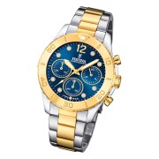 Festina Damenuhr Boyfriend F20604/3 Armbanduhr Edelstahl silber gold UF20604/3