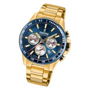 Festina Herrenuhr Timeless Chronograph Armbanduhr Edelstahl gold UF20634/2