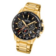 Festina Herrenuhr Timeless Chronograph Armbanduhr Edelstahl gold UF20634/5