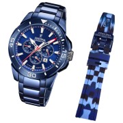 Festina Herrenuhr Chrono Bike Armbanduhr Edelstahl blau UF20643/1