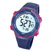 Calypso Herren Jugend Armbanduhr Casual K5780/4 Digital Kunststoff blau UK5780/4