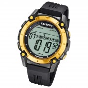 Calypso Herrenuhr Kunststoff schwarz Calypso Digital Armbanduhr UK5814/4