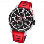 Lotus Herrenuhr -R- Armbanduhr Leder rot schwarz UL18600/4