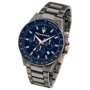 Maserati Herren Armbanduhr SFIDA Chrono Edelstahl grau UMAR8873640001