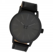 Oozoo Damen Armbanduhr Timepieces Analog Leder schwarz UOC10014
