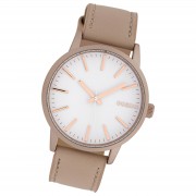 Oozoo Damen Armbanduhr Timepieces Analog Leder rosa UOC10017